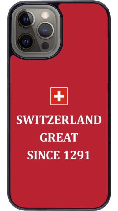 Coque iPhone 12 Pro Max - Switzerland Great Since 1291
