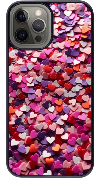 iPhone 12 Pro Max Case Hülle - Valentin 2025 Konfetti