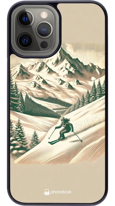 iPhone 12 Pro Max Case Hülle - Vintage Skiberg