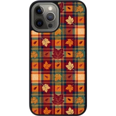iPhone 12 Pro Max Case Hülle - Silikon schwarz Autumn 26 Autumn pattern