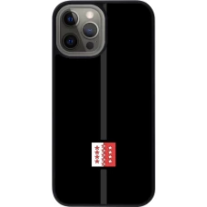 iPhone 12 Pro Max Case Hülle - Silikon schwarz Kanton VS schwarz