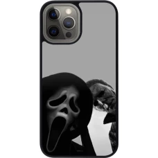 iPhone 12 Pro Max Case Hülle - Silikon schwarz Halloween 2026 Scream and Michael Myers