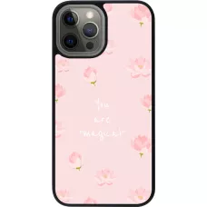 iPhone 12 Pro Max Case Hülle - Silikon schwarz Mom 2023 your are magical