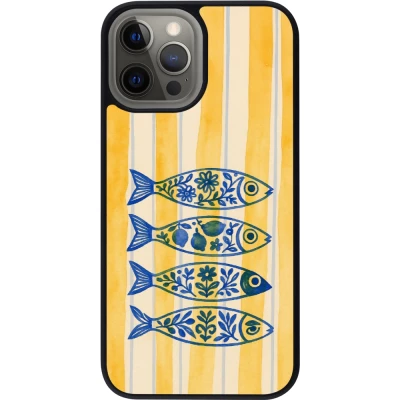 Coque iPhone 12 Pro Max - Silicone rigide noir Portuguese fish 2026