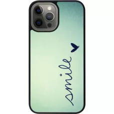 Coque iPhone 12 Pro Max - Silicone rigide noir Smile