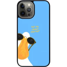 Coque iPhone 12 Pro Max - Silicone rigide noir Tell me about yourself Summer 2026
