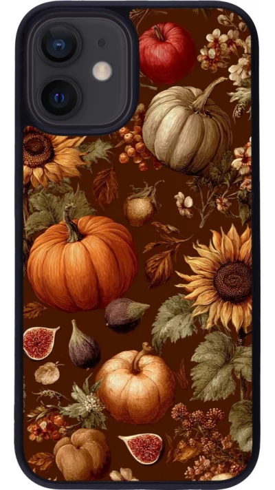 Coque iPhone 12 mini - Silicone rigide noir Autumn 26 Autumn still life