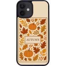 Coque iPhone 12 mini - Silicone rigide noir Autumn 26 Hello autumn