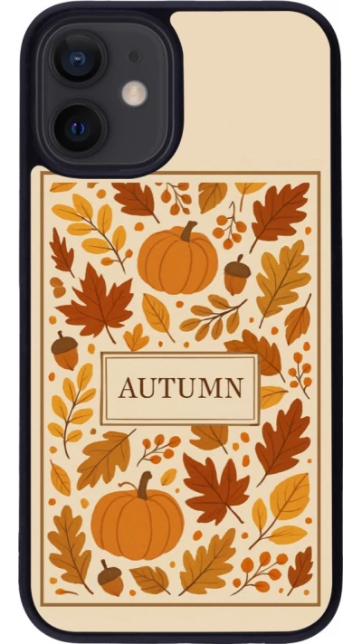 Coque iPhone 12 mini - Silicone rigide noir Autumn 26 Hello autumn