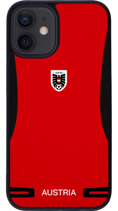 iPhone 12 mini Case Hülle - Silikon schwarz O?sterreich 2026 personalisierbares Fussballtrikot