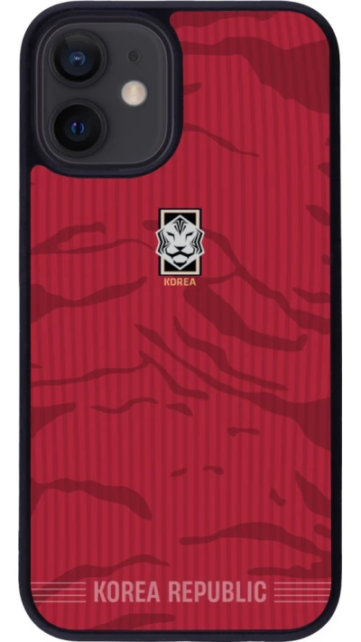 iPhone 12 mini Case Hülle - Silikon schwarz Südkorea 2026 personalisierbares Fussballtrikot