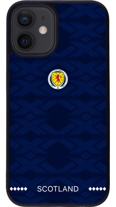 iPhone 12 mini Case Hülle - Silikon schwarz Schottland 2026 personalisierbares Fussballtrikot