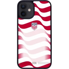 iPhone 12 mini Case Hülle - Silikon schwarz Vereinigten Staaten 2026 personalisierbares Fussballtrikot
