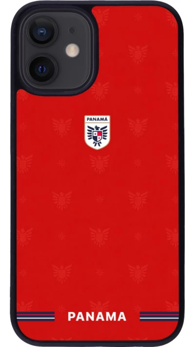 iPhone 12 mini Case Hülle - Silikon schwarz Panama 2026 personalisierbares Fussballtrikot