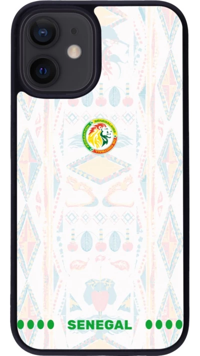iPhone 12 mini Case Hülle - Silikon schwarz Senegal 2026 personalisierbares Fussballtrikot