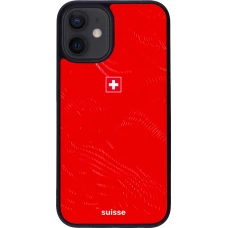 iPhone 12 mini Case Hülle - Silikon schwarz Schweiz 2026 personalisierbares Fussballtrikot