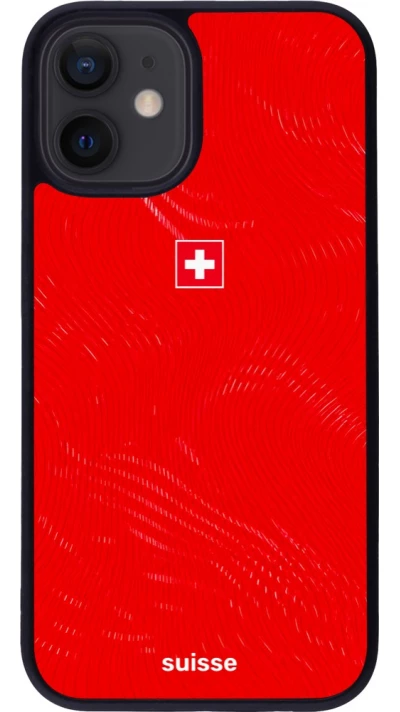 iPhone 12 mini Case Hülle - Silikon schwarz Schweiz 2026 personalisierbares Fussballtrikot