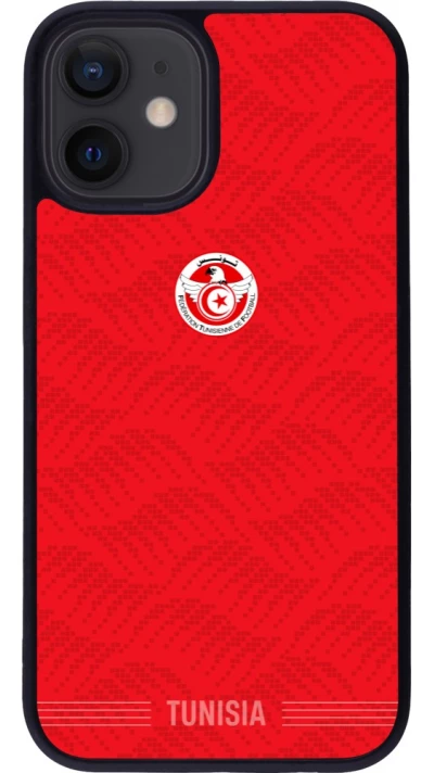 iPhone 12 mini Case Hülle - Silikon schwarz Tunesien 2026 personalisierbares Fussballtrikot