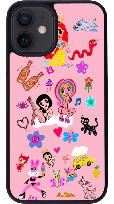 Coque iPhone 12 mini - Silicone rigide noir Karol G La Bichota Manana Sera Bonito