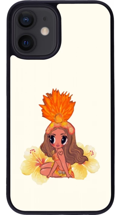 Coque iPhone 12 mini - Silicone rigide noir Karol G Tropicoqueta