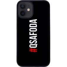 Coque iPhone 12 mini - Silicone rigide noir Qsafoda 1