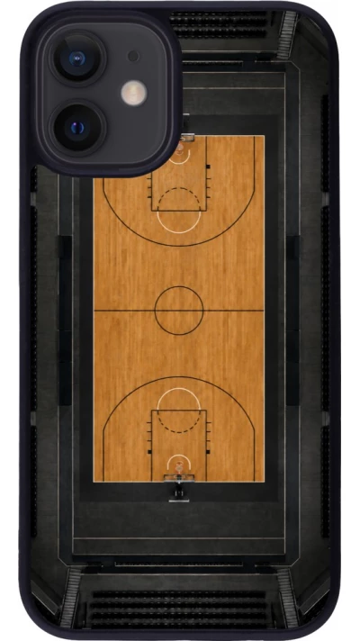 Coque iPhone 12 mini - Silicone rigide noir Sports 2026 Basketball