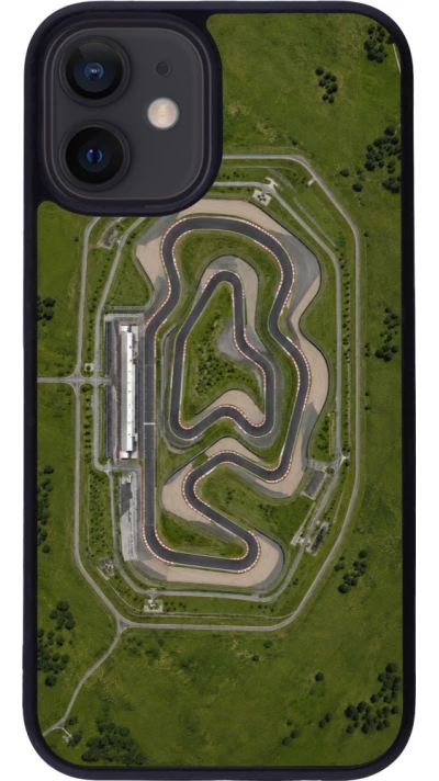 Coque iPhone 12 mini - Silicone rigide noir Sports 2026 Circuit