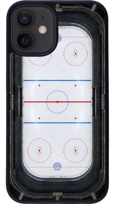 Coque iPhone 12 mini - Silicone rigide noir Sports 2026 Hockey