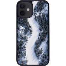 Coque iPhone 12 mini - Silicone rigide noir Sports 2026 Ski