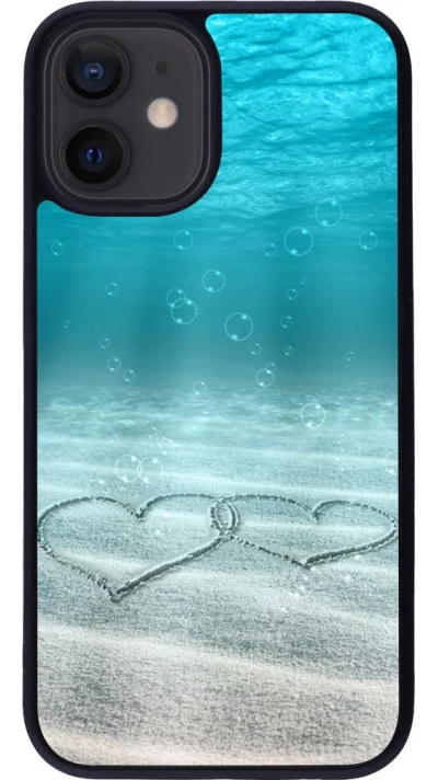Coque iPhone 12 mini - Silicone rigide noir Summer 18 19