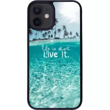 Hülle iPhone 12 mini - Silikon schwarz Summer 18 24