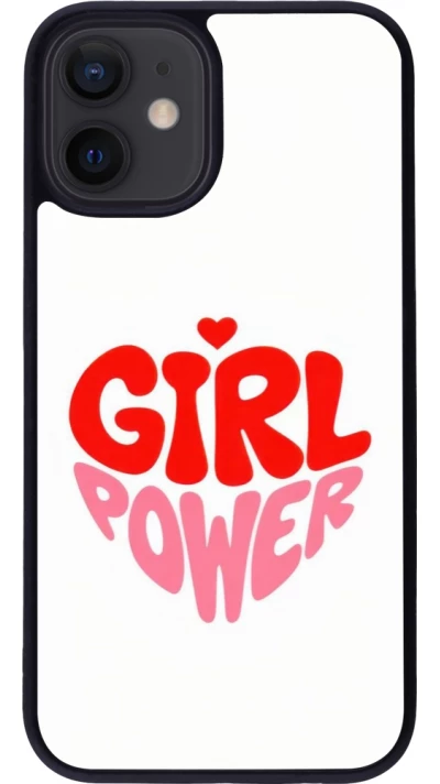 Coque iPhone 12 mini - Silicone rigide noir Womens day 2026 6