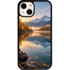 iPhone 13 Case Hülle - Silikon schwarz Autumn 26 Autumn lake