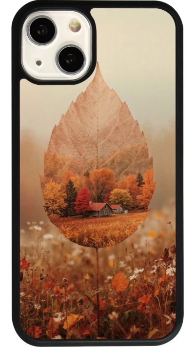 Coque iPhone 13 - Silicone rigide noir Autumn 26 Autumn leaf