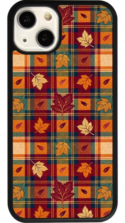 Coque iPhone 13 - Silicone rigide noir Autumn 26 Autumn pattern