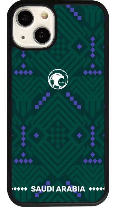iPhone 13 Case Hülle - Silikon schwarz Saudi Arabien 2026 personalisierbares Fussballtrikot