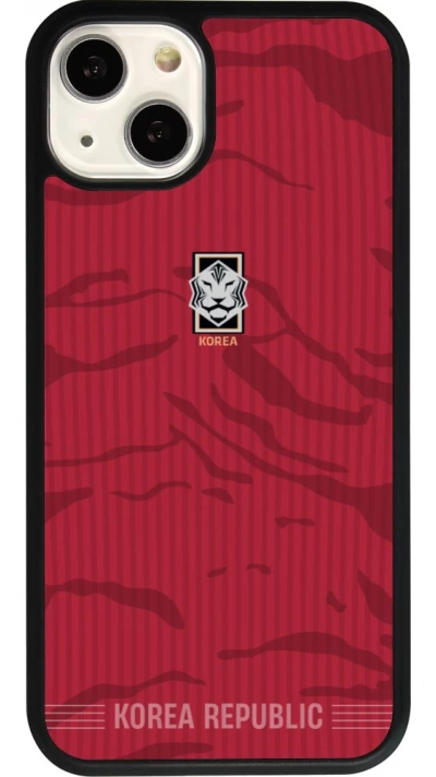 iPhone 13 Case Hülle - Silikon schwarz Südkorea 2026 personalisierbares Fussballtrikot