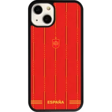 iPhone 13 Case Hülle - Silikon schwarz Spanien 2026 personalisierbares Fussballtrikot