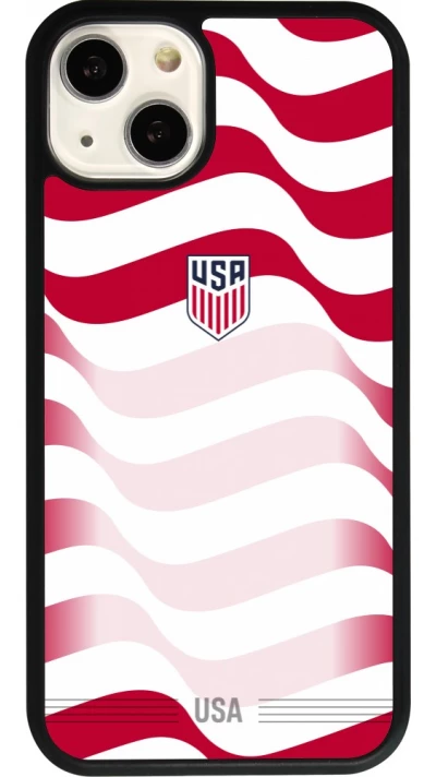iPhone 13 Case Hülle - Silikon schwarz Vereinigten Staaten 2026 personalisierbares Fussballtrikot
