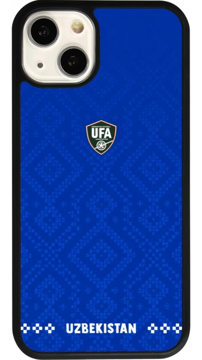 iPhone 13 Case Hülle - Silikon schwarz Usbekistan 2026 personalisierbares Fussballtrikot