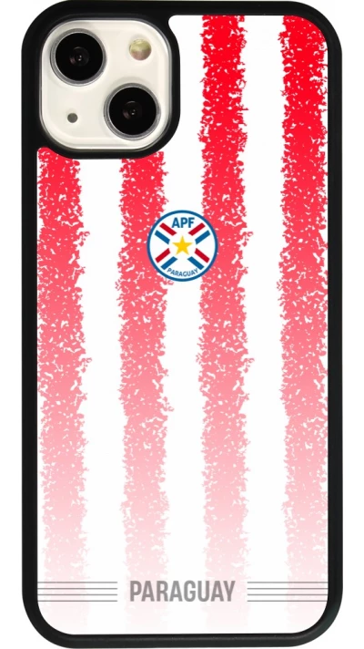 iPhone 13 Case Hülle - Silikon schwarz Paraguay 2026 personalisierbares Fussballtrikot