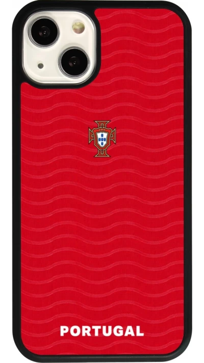 iPhone 13 Case Hülle - Silikon schwarz Portugal 2026 personalisierbares Fussballtrikot