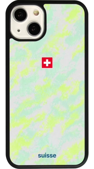 iPhone 13 Case Hülle - Silikon schwarz Schweiz Away 2026 personalisierbares Fussballtrikot