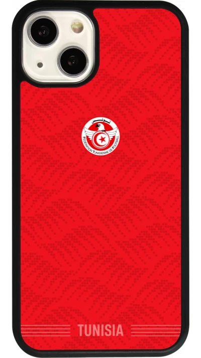 iPhone 13 Case Hülle - Silikon schwarz Tunesien 2026 personalisierbares Fussballtrikot