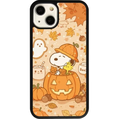 iPhone 13 Case Hülle - Silikon schwarz Halloween 2026 Snoopy Halloween