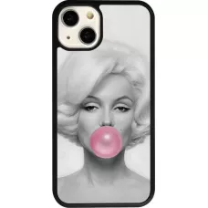 iPhone 13 Case Hülle - Silikon schwarz Marilyn Bubble