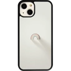 Coque iPhone 13 - Silicone rigide noir Mini Rainbow Minimal