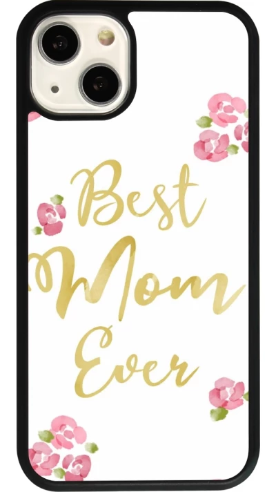 Coque iPhone 13 - Silicone rigide noir Mom 2024 best Mom ever