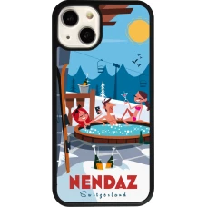 Coque iPhone 13 - Silicone rigide noir Nendaz Mountain Jacuzzi