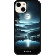 Coque iPhone 13 - Silicone rigide noir Night Sky View